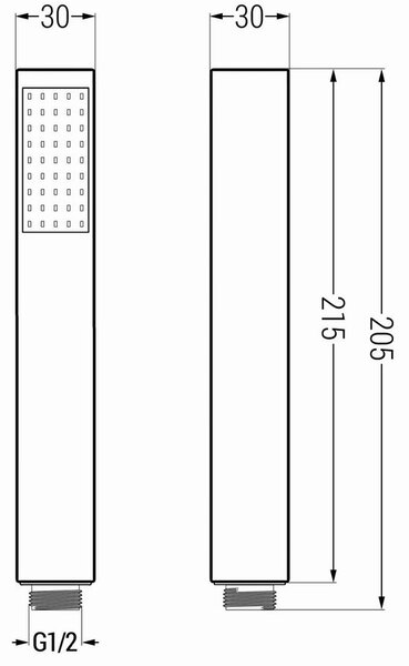 Mexen príslušenstvo - 1-bodový ručný sprchový set R-77, chróm, 785775053-00