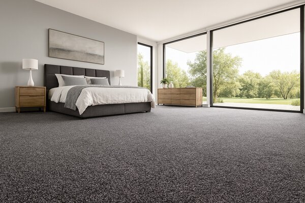 Condor Carpets, Koberec metráž Sicily 176, na mieru, šíře 4m,5m, šedá, filc, obývacia izba