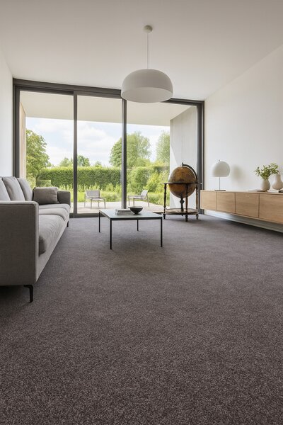 Condor Carpets, Koberec metráž Sicily 176, na mieru, šíře 4m,5m, šedá, filc, obývacia izba