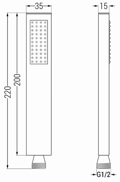 Mexen príslušenstvo - podomietkový 1-bodový ručný sprchový set R-02, zlatá, 785006050-50