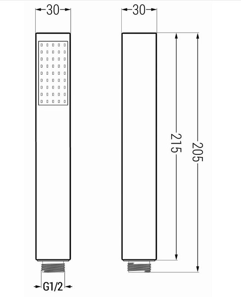 Mexen príslušenstvo - 1-bodový ručný sprchový set R-77, zlatá, 785776052-50