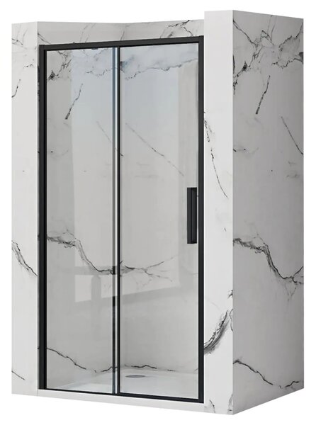 Rea - Posuvné sprchové dvere Rapid Slide 150cm, čierna, REA-K6405
