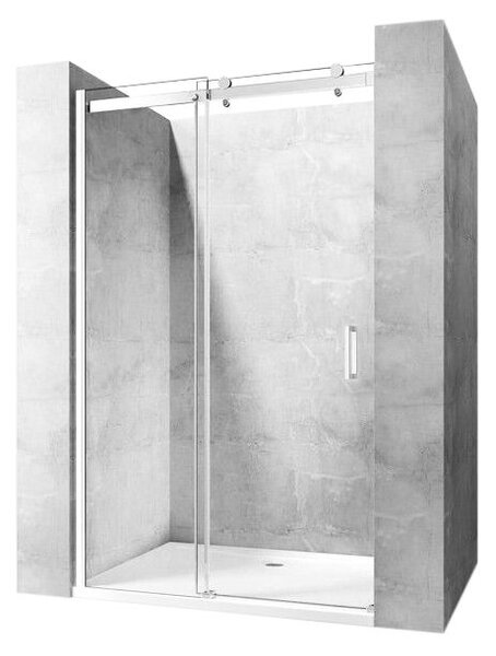 Rea Nixon, posuvné sprchové dvere 140x190 cm, ľavé, 8mm číre sklo, chrómový profil, REA-K5006