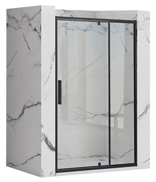 Rea - RAPID SWING jednokrídlové sprchové dvere, čierny, 120 x 195 cm, REA-K6413