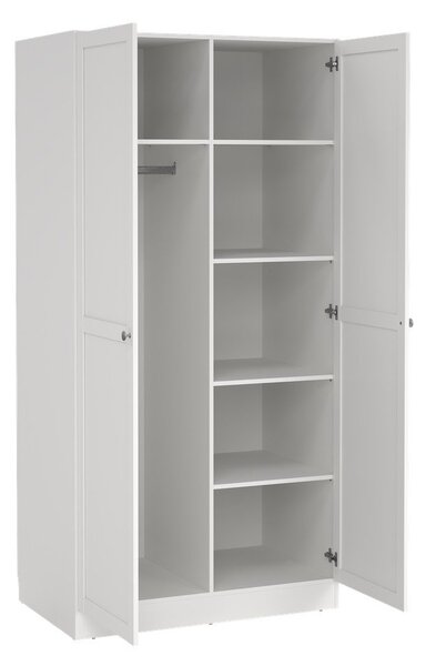 Biela šatníková skriňa 99x200x62 cm Billund – Tvilum