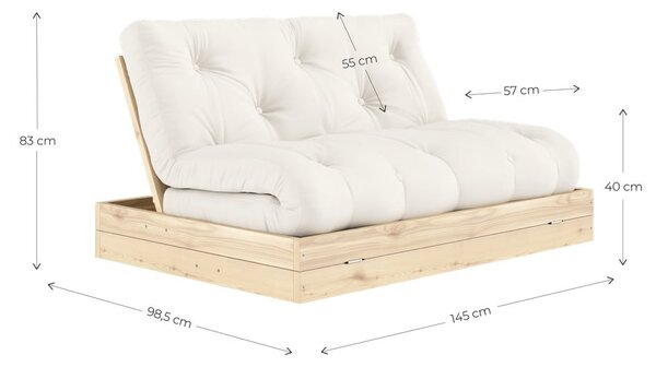 Zelená rozkladacia pohovka 145 cm Flip – Karup Design