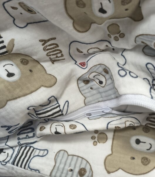 Mušelínové obliečky Teddy Bear TiaHome - Detský set 130x90cm + 65x45cm