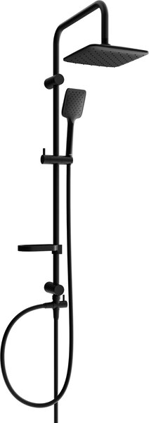 Mexen sprchový set X62 s hornou hlavicou 20x20 cm, čierna, 798626291-70