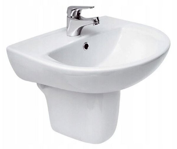 Cersanit President, nástenné umývadlo 55x45,5x19 cm, biela, K08-007