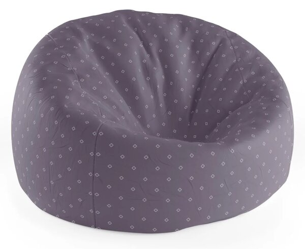 Sablio Sedací vak Cocoon Biele štvorce - 75 x 45 x 35 cm