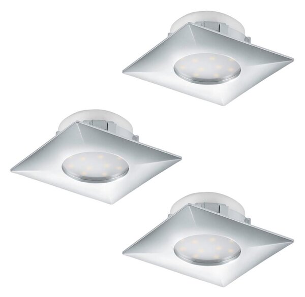 Eglo 95802 - SADA 3 ks LED podhľadových svietidiel PINEDA LED/6W/230V