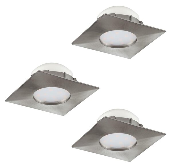Eglo 95803 - SADA 3x LED zapustených stropných svietidiel PINEDA LED/6W/230V