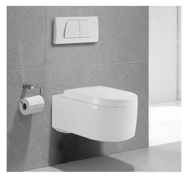 Mexen SOFIA Rimless závesná wc misa so sedátkom s pomalým zatváraním, 49 x 37 cm, biela, 30541000