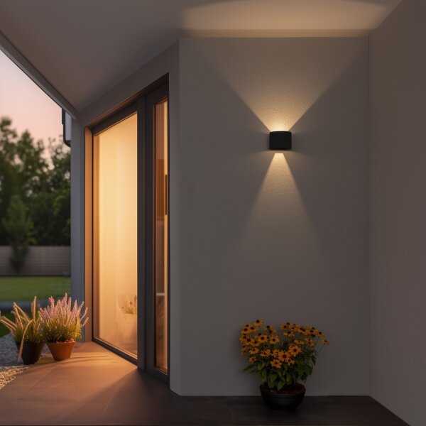 Brilagi - LED Vonkajšie nástenné svietidlo RONDO LED/6W/230V IP54