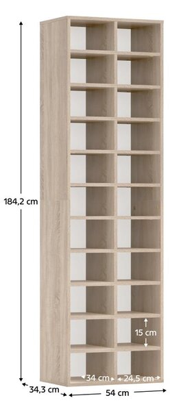 NovýNábytok.sk Botník Iglos (dub sonoma). Vlastná spoľahlivá doprava až k Vám domov. 1119434