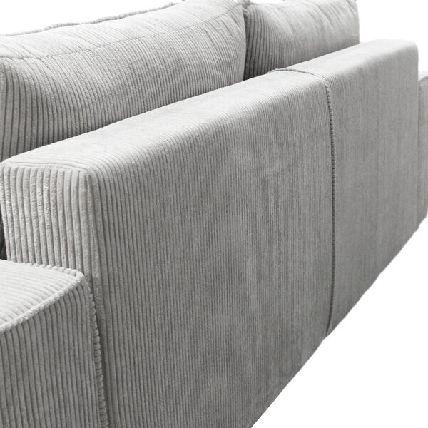 ROZKLADACIA POHOVKA, textil, sivá MID.YOU - Sedačky, Online Only