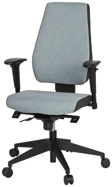 OTOČNÁ STOLIČKA, plochá tkanina, sivá, čierna MID.YOU - Online Only kancelárie, Online Only