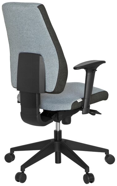 OTOČNÁ STOLIČKA, plochá tkanina, sivá, čierna MID.YOU - Online Only kancelárie, Online Only