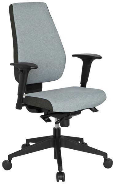 OTOČNÁ STOLIČKA, plochá tkanina, sivá, čierna MID.YOU - Online Only kancelárie, Online Only
