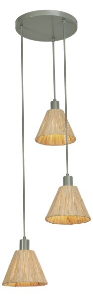 Ledvance - Luster na lanku DECOR RAFFIA 3xE27/15W/230V rafia
