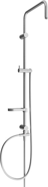Mexen X, sprchový stĺp, sprchová hadica 150cm, mydelnička, prepínač sprchy, grafitová, 7939199-66