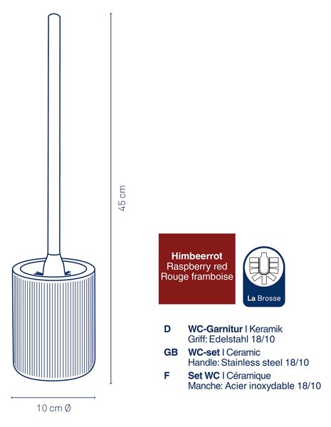 WC KEFA SO STOJANOM Kela - WC doplnky, Online Only