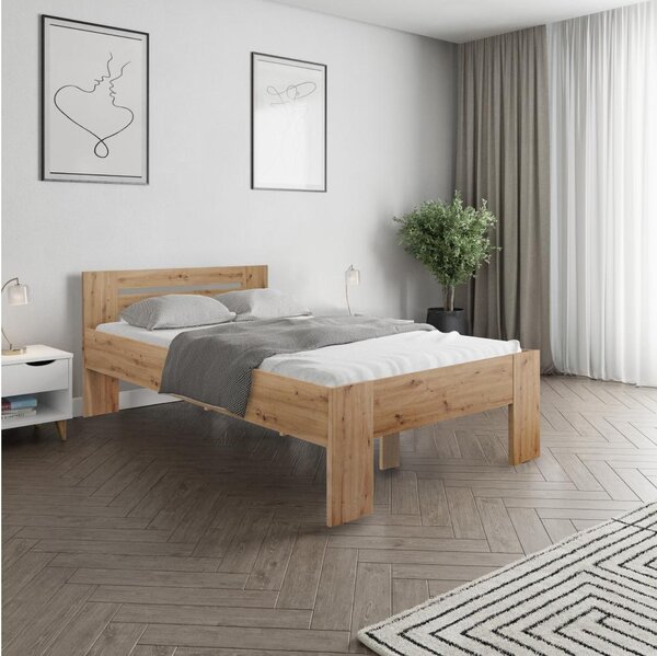 NovýNábytok.sk Jednolôžková posteľ 120x200 cm Boyard (dub artisan). Vlastná spoľahlivá doprava až k Vám domov. 1119505