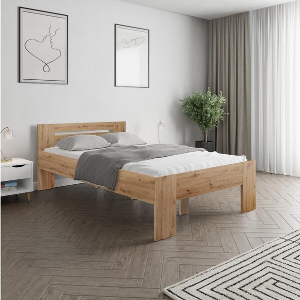 NovýNábytok.sk Manželská posteľ 140x200 cm Boyard (dub artisan). Vlastná spoľahlivá doprava až k Vám domov. 1119507