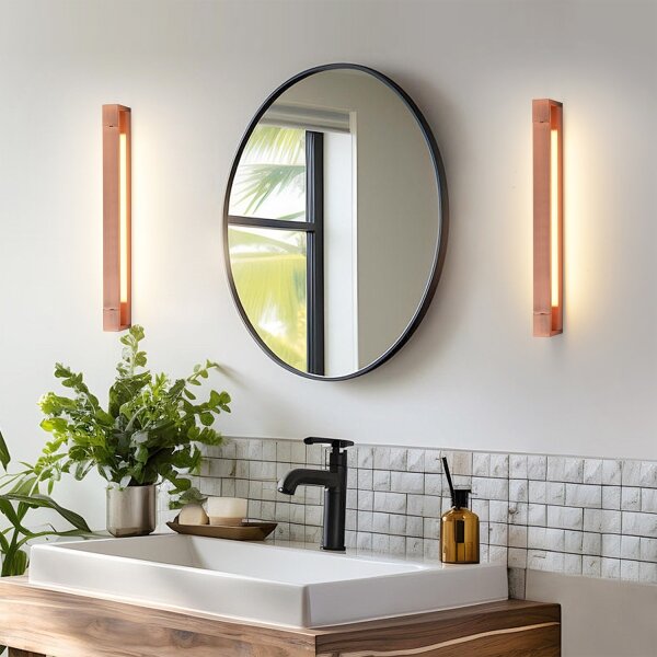 Brilagi-LED Kúpeľňové osvetlenie zrkadla AQUA LINE LED/18W/230V 60 cm IP44 bronz