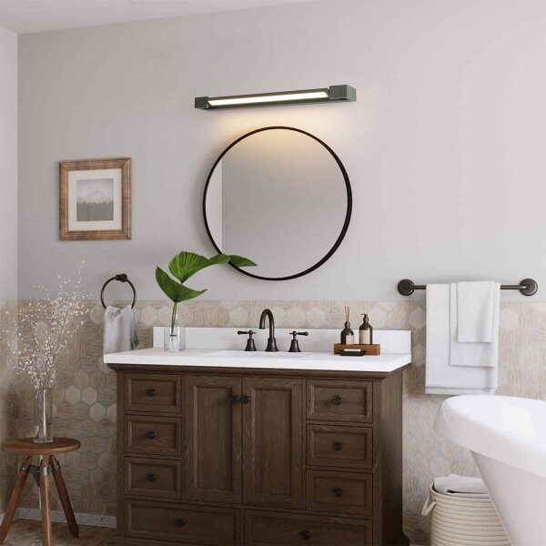 Brilagi - LED kúpeľňové osvetlenie zrkadla AQUA LINE LED/18W/230V 60 cm IP44 antracit