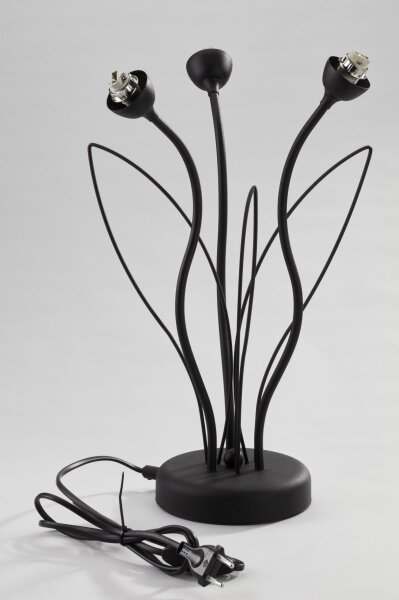 Jupiter 2065 - Stolová lampa GLORIOSA 3xG9/14W/230V čierna