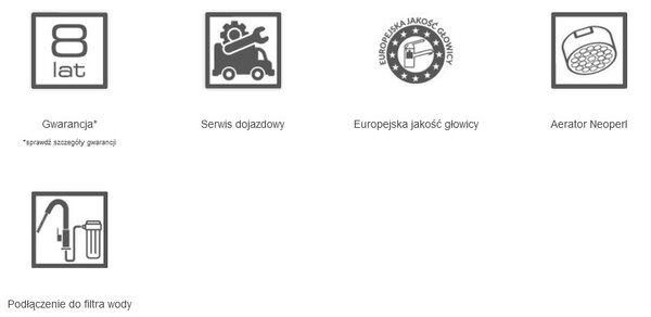 Laveo Claro, drezová batéria s filtrom vody h-412, chrómová, LAV-BAK_098D