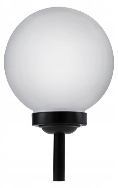 LED solárna lampa LED/1,2V 6500K 200 mAh pr. 25 cm IP44 biela/čierna