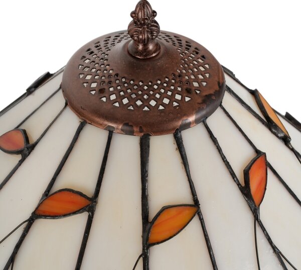 Brilagi - Tiffany vitrážová stolová lampa FOLIA 1xE27/60W/230V