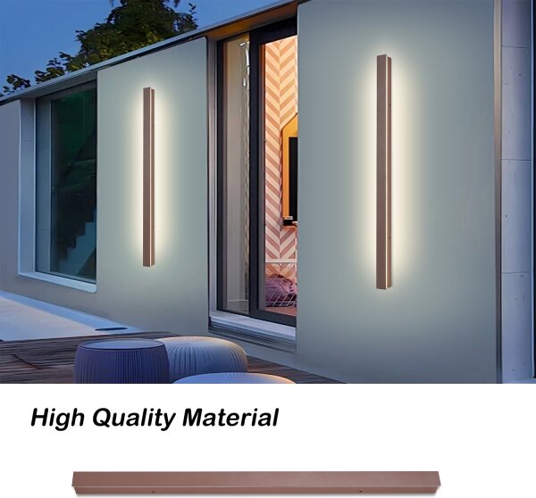 Brilagi-LED Vonkajšie nástenné svietidlo LINEAR LED/22W/230V 3000K IP65 100 cm hnedé CRI 90