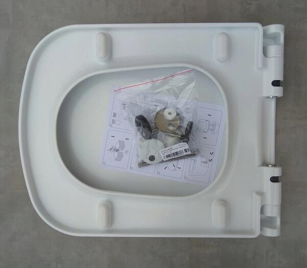 Cersanit COLOUR WC sedátko duroplast / antibakteriálne, biela, K98-0092