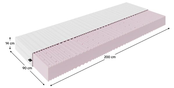 NovýNábytok.sk Penový matrac 90x200 cm Maigret (T3). Vlastná spoľahlivá doprava až k Vám domov. 1119710