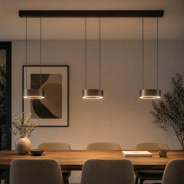 ZÁVESNÉ LED SVIETIDLO, 115/120/15 cm - Interiérové svietidlá