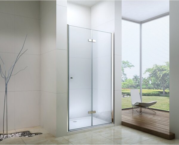 Mexen Lima, skladacie sprchové dvere do otvoru 95 x 190 cm, 6mm číre sklo, chrómový profil, 856-095-000-01-00
