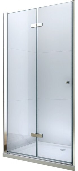 Mexen Lima, skladacie sprchové dvere do otvoru 95 x 190 cm, 6mm číre sklo, chrómový profil, 856-095-000-01-00