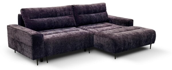 ROHOVÁ SEDAČKA, textil, černicová MID.YOU - Sedačky, Online Only