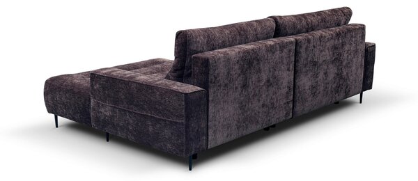 ROHOVÁ SEDAČKA, textil, černicová MID.YOU - Sedačky, Online Only
