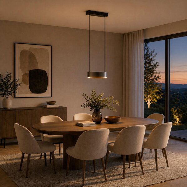 ZÁVESNÉ LED SVIETIDLO, 32/150/25 cm - Interiérové svietidlá