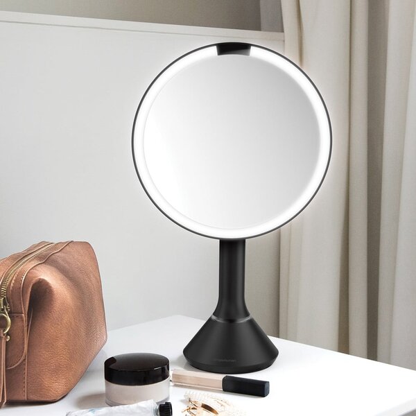 Kozmetické zrkadlo s osvetlením/zväčšovacie (5x) ø 20 cm Sensor – simplehuman