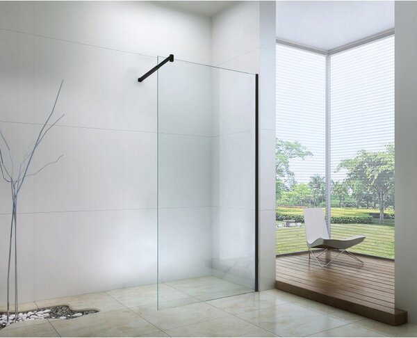 Mexen sprchová zástena WALK-IN, 70 cm, čierno-číra, 850-070-000-70-00