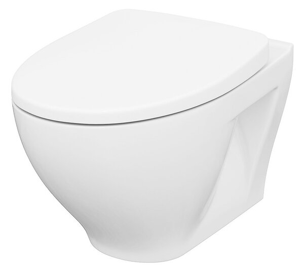 Cersanit Moduo CleanOn závesná wc misa + antibakteriálne toaletné sedátko z duroplastu, K701-262