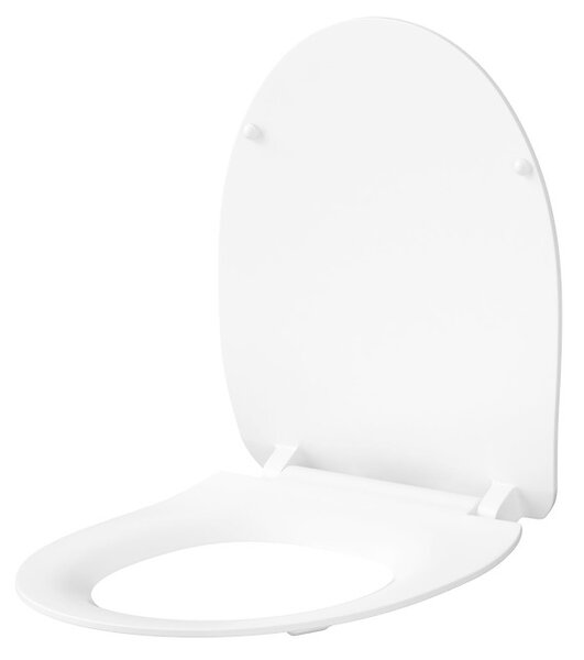 Cersanit Moduo/Delfi WC sedátko z duroplastu s pomalým zatváraním, biela, K98-0138