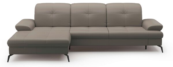 ROHOVÁ SEDAČKA, textil, koža, sivá Sit & More - Sedačky, Online Only