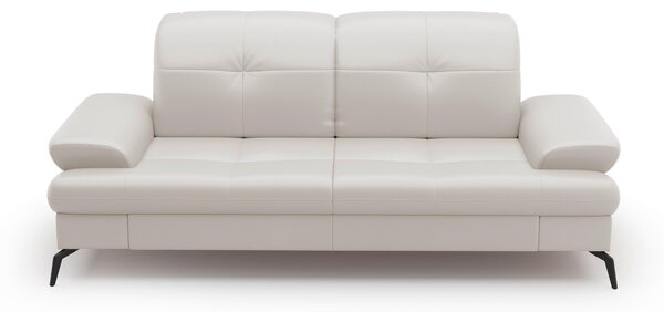 2,5-MIESTNA POHOVKA, biela, kombinácia pravá koža/látka Sit & More - Sedačky, Online Only