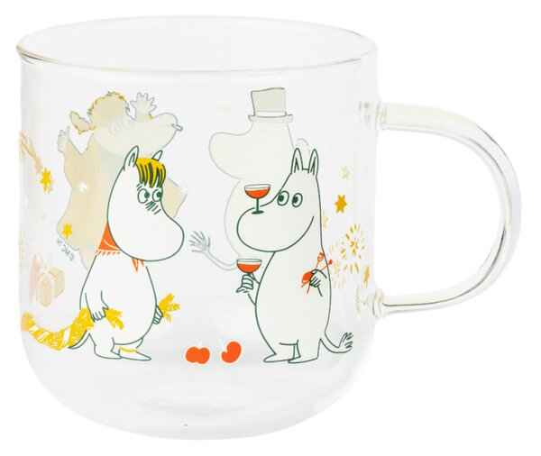 Sada sklenených hrnčekov Moomin Gift of Love 0,3l, 2 ks